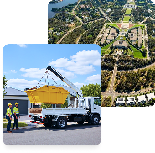 Skip bin hire services in Canberra with same-day delivery for residential, commercial, and construction projects across Canberra and surrounding areas